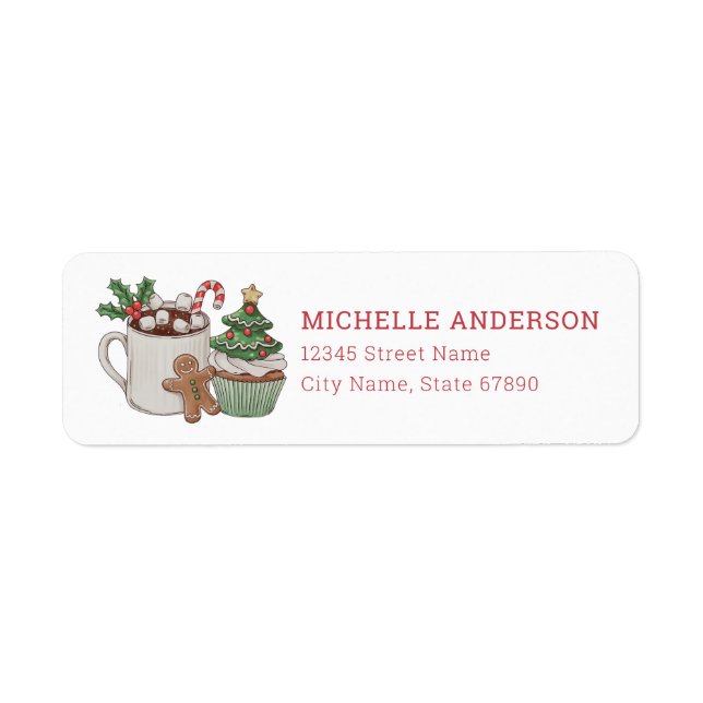 Niedliche Weihnachten Sweet Leckereien Rücksendead (Vorne)
