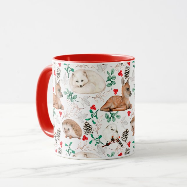 Niedliche Weihnachten Tasse (Vorderseite Links)