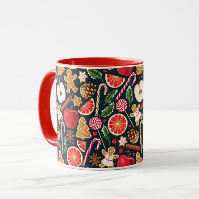 Niedliche Weihnachten Tasse (Vorderseite Links)
