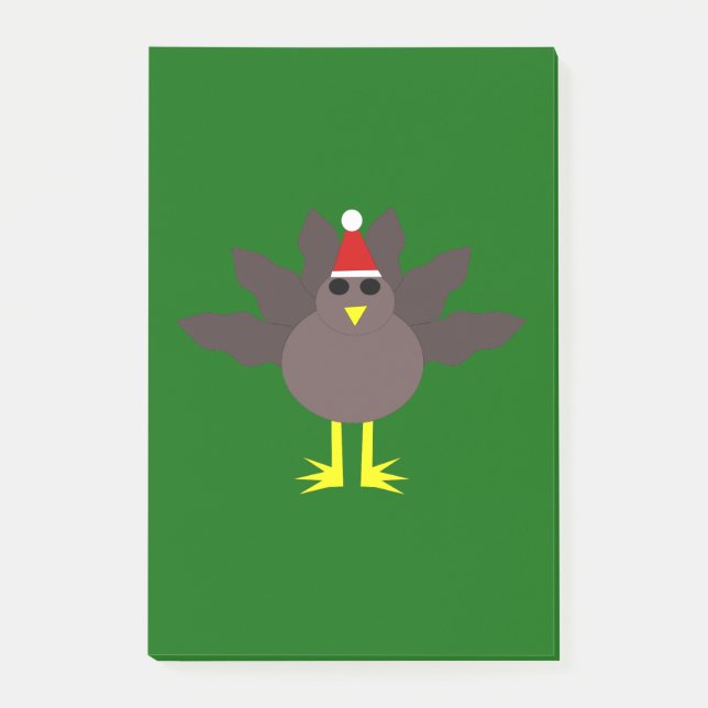 Niedliche Weihnachten Türkei Post es merkt Pad Post-it Klebezettel (Vorderseite)
