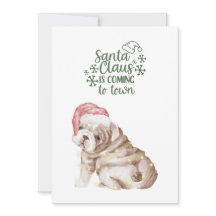 Niedliche Weihnachten Welpen Hund Weihnachten Wass