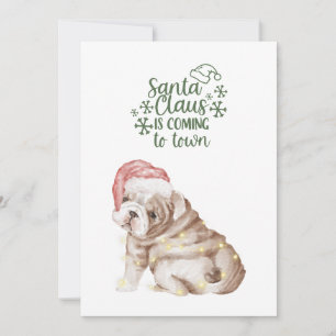 Niedliche Weihnachten Welpen Hund Weihnachten Wass