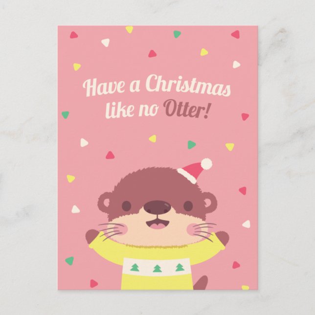Niedliche Weihnachten wie keine andere Puzzletkart Postkarte (Vorderseite)