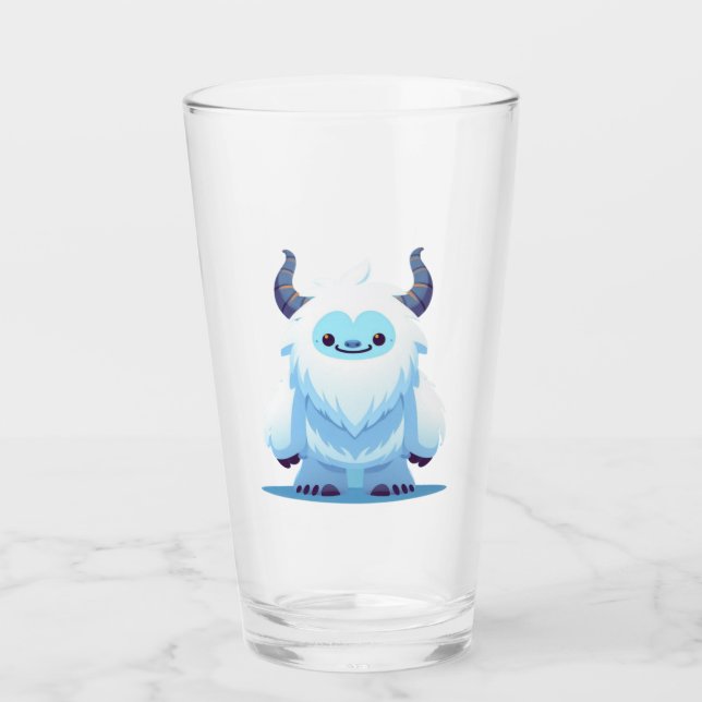 Niedliche Weihnachten/Winterjeti Glas (Vorderseite)