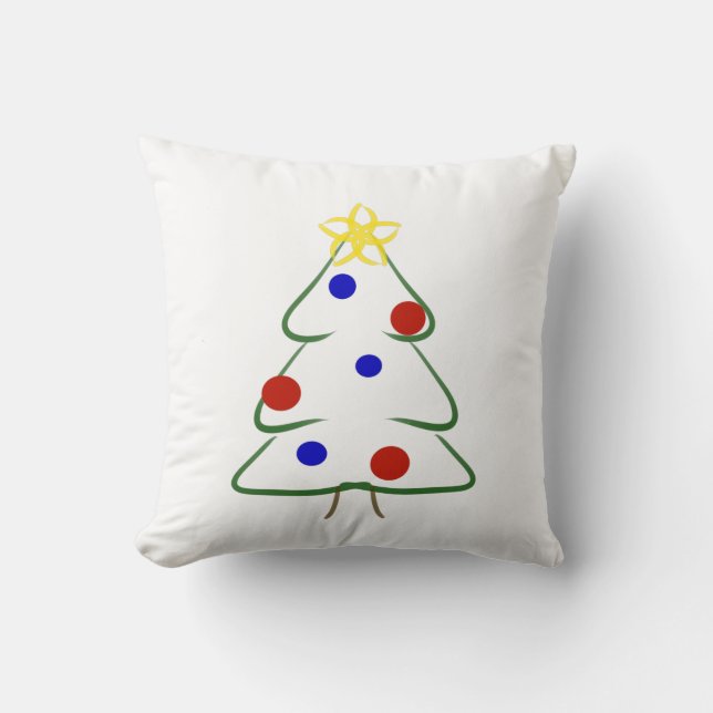 Niedliche Weihnachten zeichnend Kissen (Vorderseite)