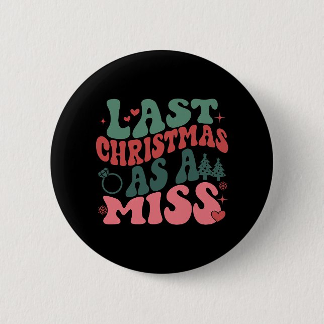 Niedliche Weihnachten zu Weihnachten als Verräteri Button (Vorderseite)