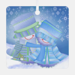 Niedliche Weihnachts-Blues Ornament Aus Metall