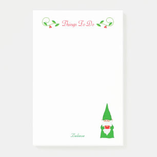 Niedliche Weihnachts-Gnomen-Dinge zu tun Post-it-N Post-it Klebezettel