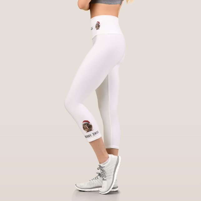 Niedliche Weihnachts-Kiwi, Brauch Capri Leggings (Links)