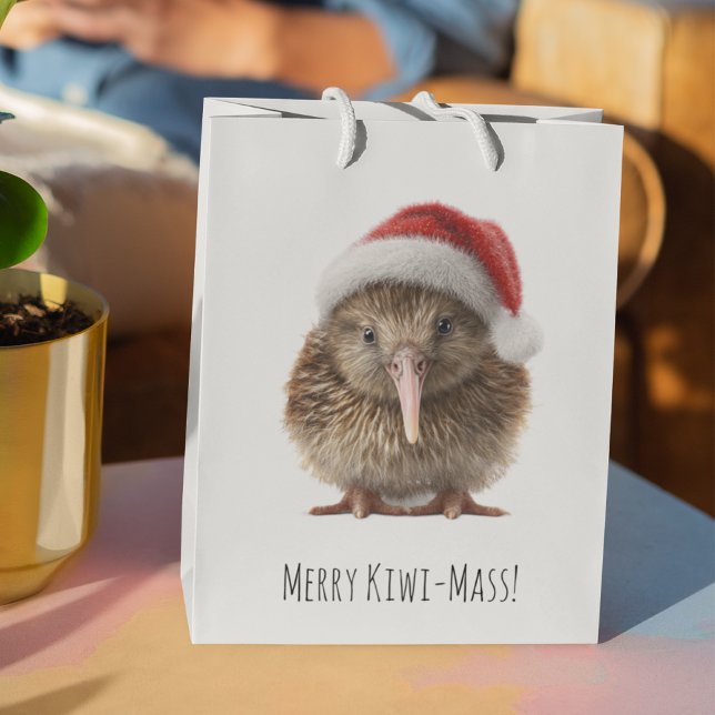 Niedliche Weihnachts-Kiwi, Brauch Mittlere Geschenktüte (Von Creator hochgeladen)