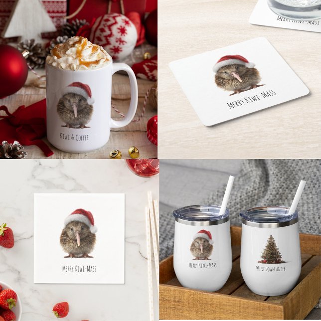 Niedliche Weihnachts-Kiwi, Brauch Pappteller (Von Creator hochgeladen)