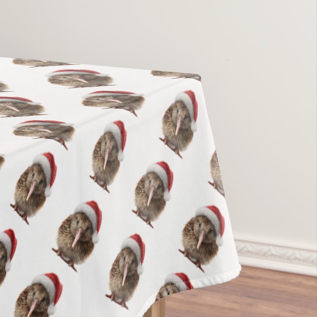 Niedliche Weihnachts-Kiwi, Brauch Tischdecke (Beispiel)