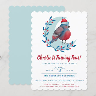 Niedliche Weihnachtsbädchen Geburtstagsparty Einladung