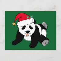 Niedliche Weihnachtsbär Weihnachtsmannmütze Grün