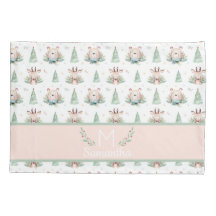 Niedliche Weihnachtsbaumen Bären & Hirsche Monogra
