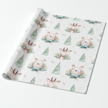 Niedliche Weihnachtsbaumen Waldbären & Hirsche