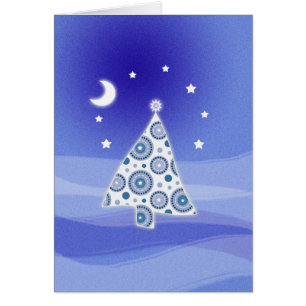 Niedliche Weihnachtsbaumkarte