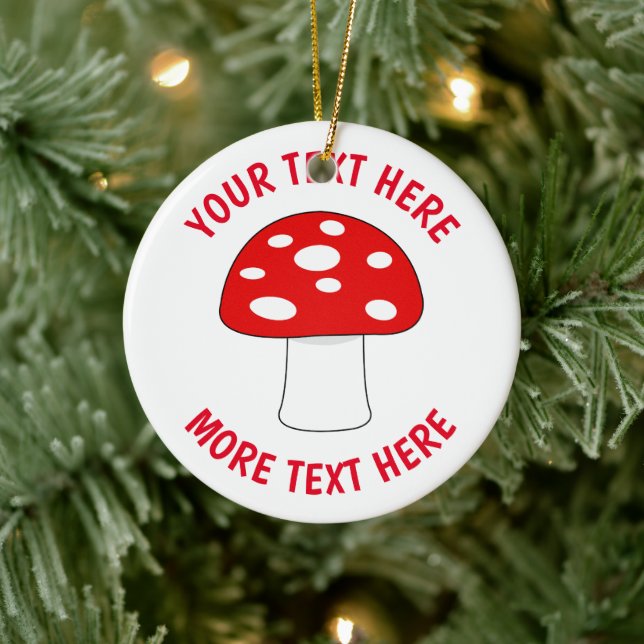 Niedliche Weihnachtsbaumschmuck mit  Rot Keramik Ornament (Baum)