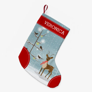 Niedliche Weihnachtsbilder für Hirsche, Bäume und  Kleiner Weihnachtsstrumpf