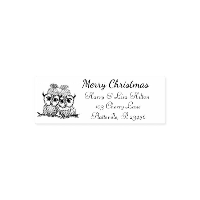 Niedliche Weihnachtsbriefe Permastempel (Design)