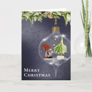 Niedliche Weihnachtsbummalkarte Feiertagskarte