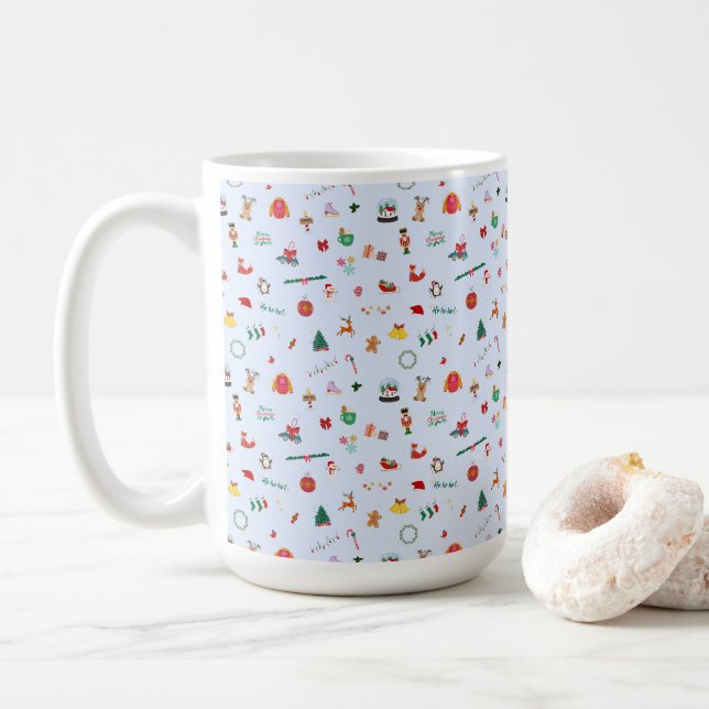 Niedliche Weihnachtsdetails Kaffeetasse (Mit Donut)