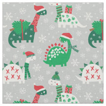 Niedliche Weihnachtsdinosaurier auf grau