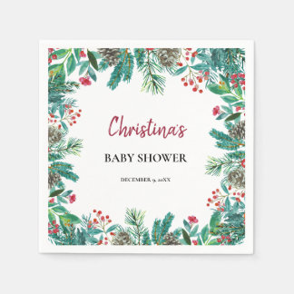 Niedliche Weihnachtsdusche Serviette