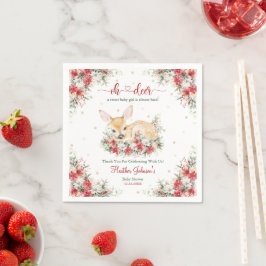 Niedliche Weihnachtsdusche Serviette