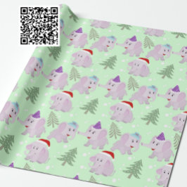 Niedliche Weihnachtselementare Muster Geschenkpapier