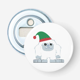 Niedliche Weihnachtself Yeti Flaschenöffner