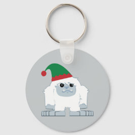 Niedliche Weihnachtself Yeti Schlüsselanhänger