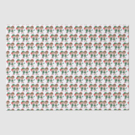 Niedliche Weihnachtselfen Pickleball Seidenpapier