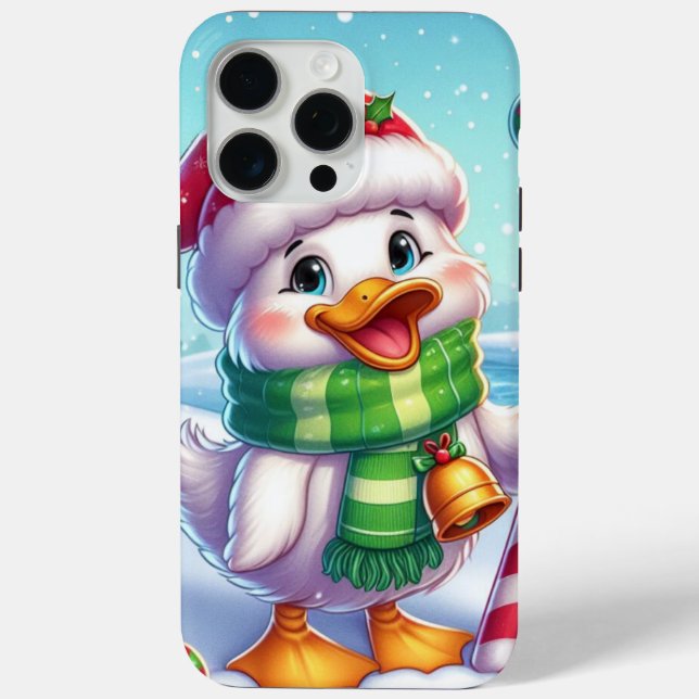 Niedliche Weihnachtsente Case-Mate iPhone Hülle (Rückseite)