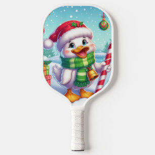 Niedliche Weihnachtsente Pickleball Schläger