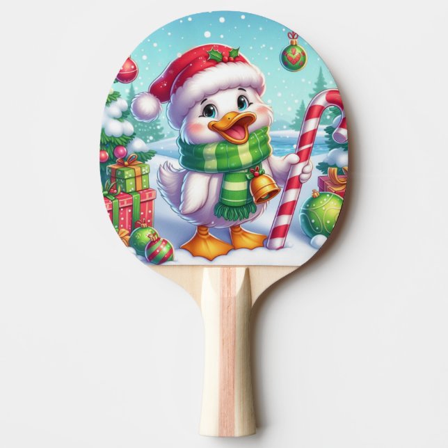 Niedliche Weihnachtsente Tischtennis Schläger (Vorderseite)