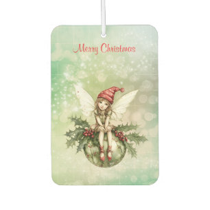 Niedliche Weihnachtsfeier auf einem Ornament Autolufterfrischer
