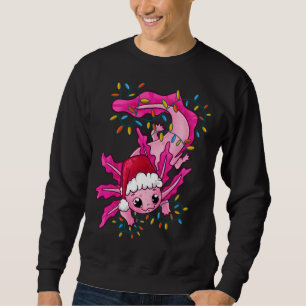 Niedliche Weihnachtsfeier Axolotl Lover Santa Clau Sweatshirt