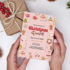 Niedliche Weihnachtsfeier Einladung