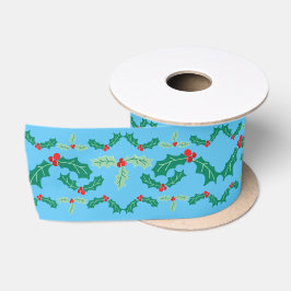 Niedliche Weihnachtsfeier in Blue Satinband