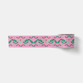 Niedliche Weihnachtsfeier in Rosa Satinband