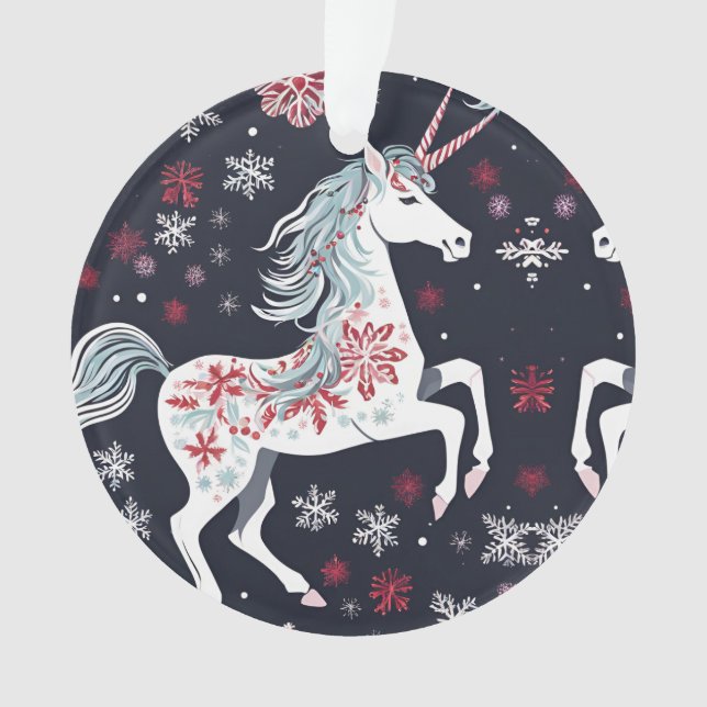 Niedliche Weihnachtsfeier Ornament (Vorderseite)