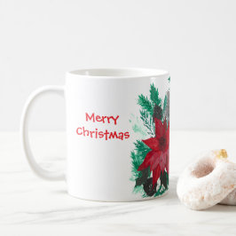 Niedliche Weihnachtsfeier Poinsettia Kaffee Tee Cu Kaffeetasse