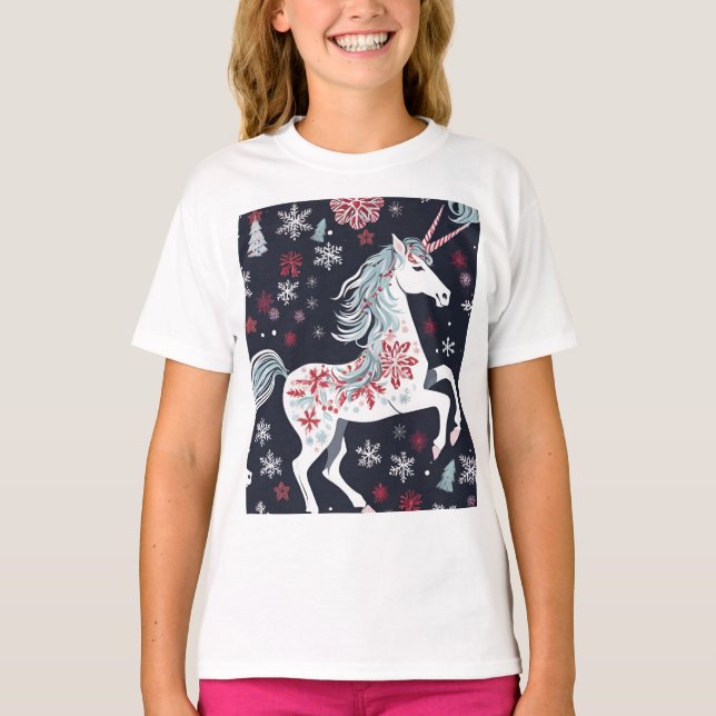 Niedliche Weihnachtsfeier T-Shirt (Vorderseite)