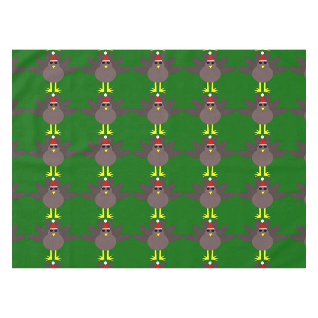 Niedliche Weihnachtsfeier Tischdecke (Vorderseite (Horizontal))