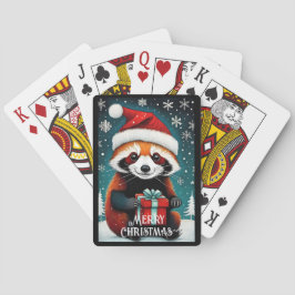 Niedliche Weihnachtsfeierlichkeiten Spielkarten