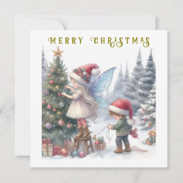 Niedliche Weihnachtsfeiern Weihnachtskarte Karte