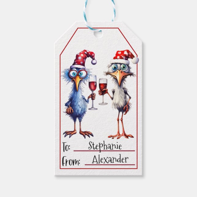 Niedliche Weihnachtsfeiertage (13) Geschenkanhänger (Vorderseite)