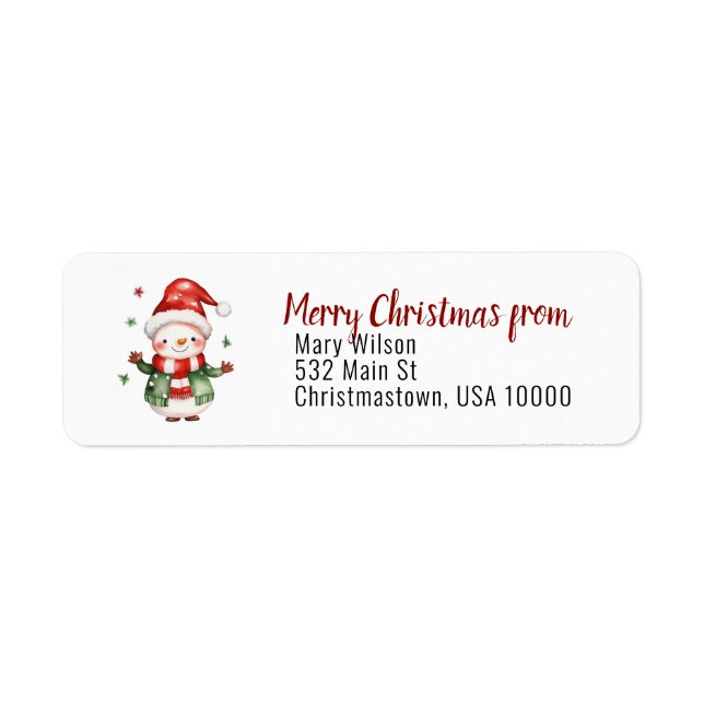 Niedliche Weihnachtsfeiertage auf Weiß (Vorne)