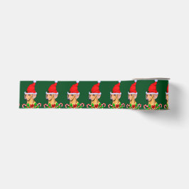 Niedliche Weihnachtsfeiertage Dackel Ripsband